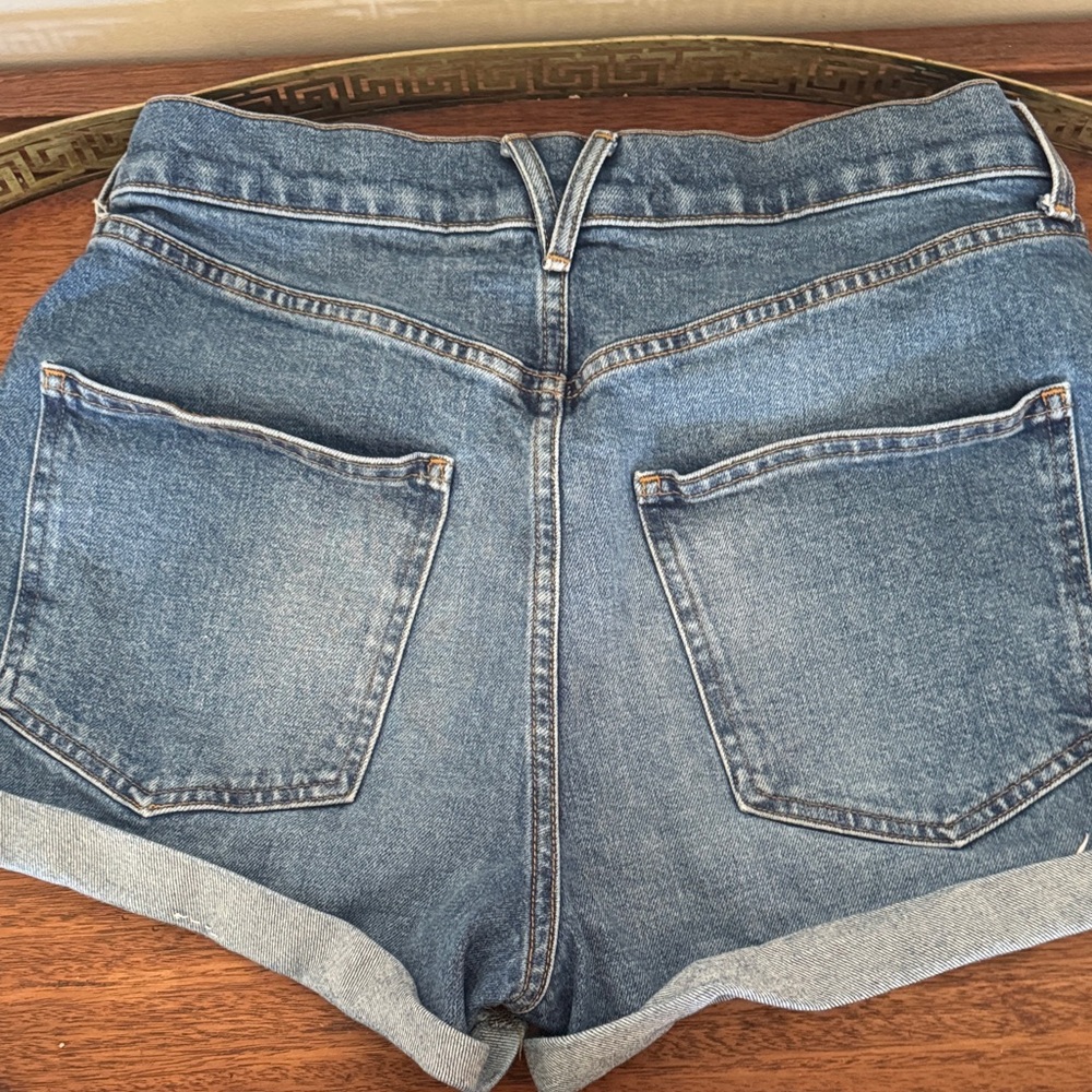 Veronica Beard Dark Blue Jean Shorts - Picture 3 of 7